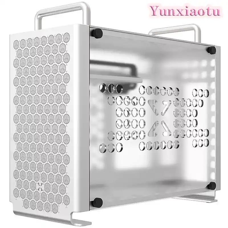 Mini Itx Case With Handle Portable - Mini ITX computerkast aluminium B2 met