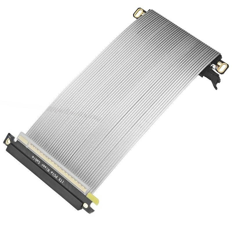 Itx Case Pcie Riser 4.0 - PCIe 5.0 X16 GPU-riserkabel, dubbel gebogen,
