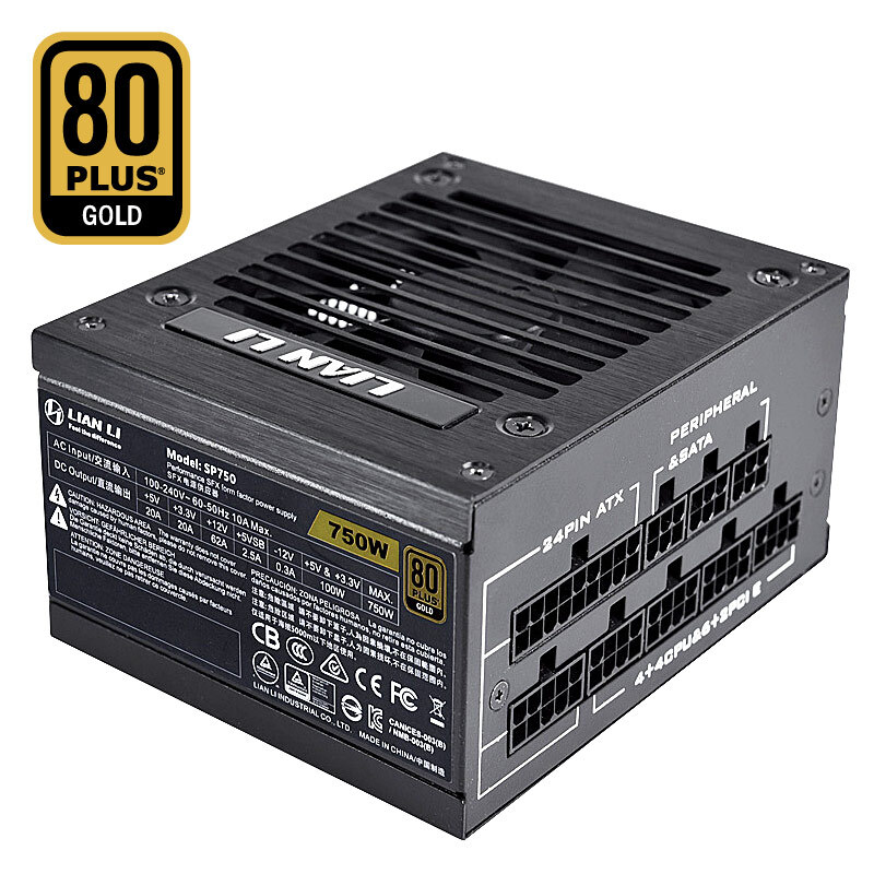 Sfx Power Supply 750W Gold - Lian Li 750W Voeding Itx Sfx