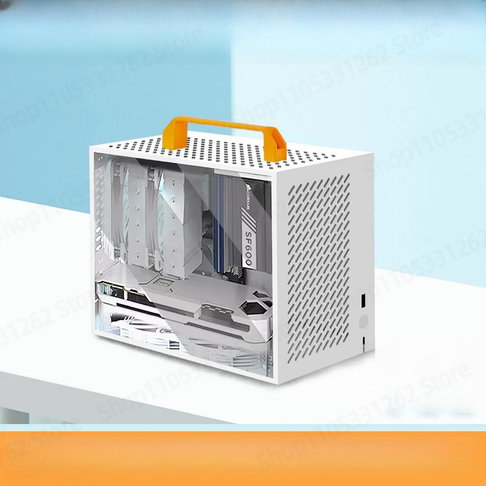 Mini Itx Case With Handle Portable - A59 Mini ITX-behuizing Wit Klein draagbaar