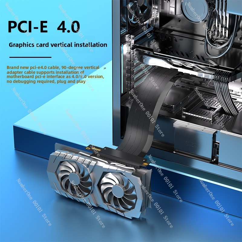 PCIe 4.0 x16 Verlengkabel, Vol - Itx Case Pcie Riser 4.0 recensie en prijs