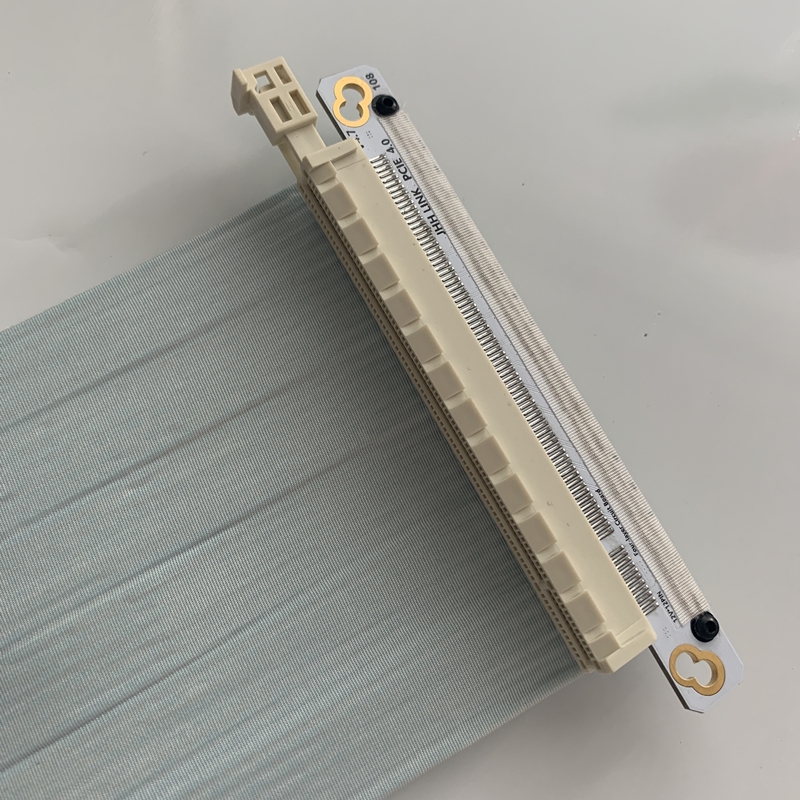 Riser Blauw Zwart Wit PCIe4.0  - Itx Case Pcie Riser 4.0 recensie en prijs