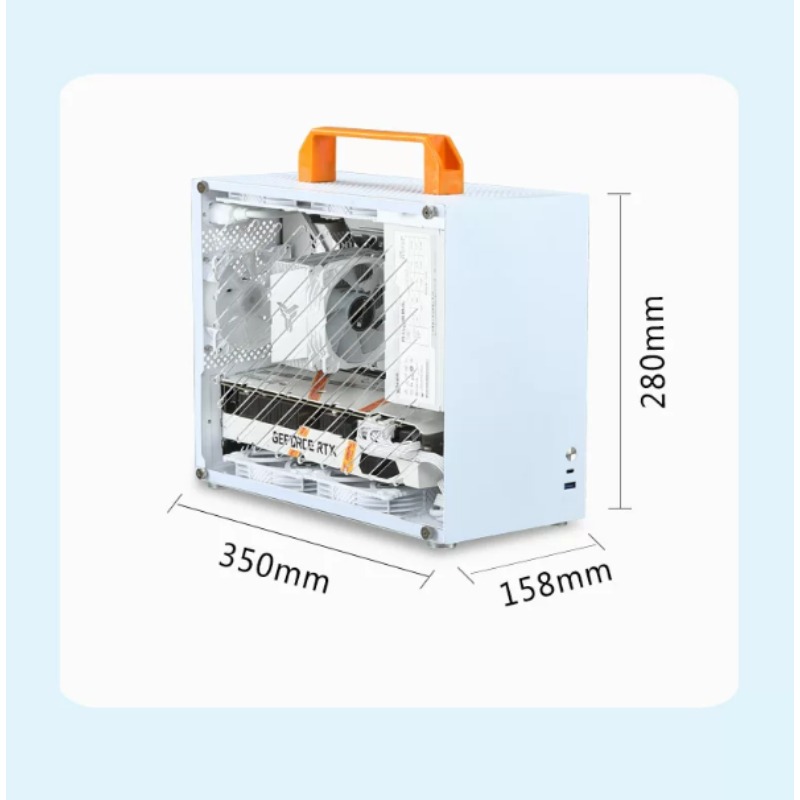 X79 Draagbare Witte Mini Compu - Mini Itx Case Water Cooling Support recensie en prijs