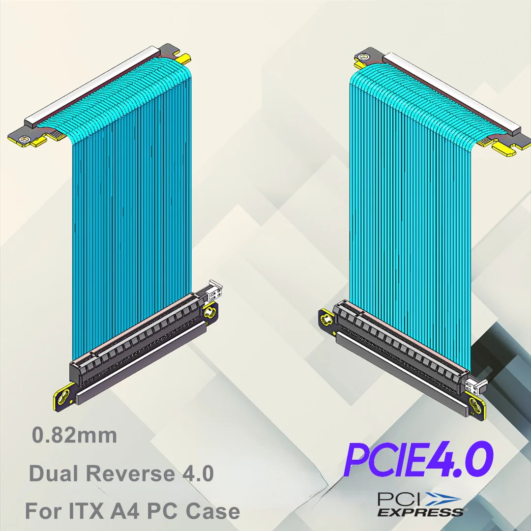 Dual Reverse Pcie 4.0 Riser Ka - Itx Case Pcie Riser 4.0 recensie en prijs