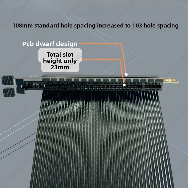 PCIe 4.0 X16 Dual Reverse Rise - Itx Case Pcie Riser 4.0 recensie en prijs