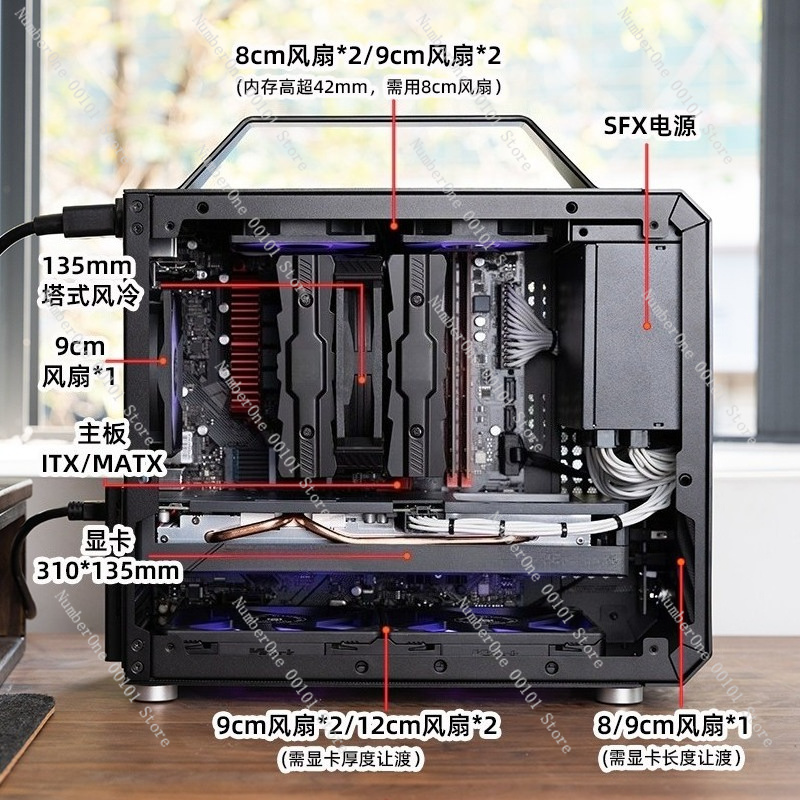 Mini ITX PC-behuizing van geha - Mini Itx Case Water Cooling Support recensie en prijs