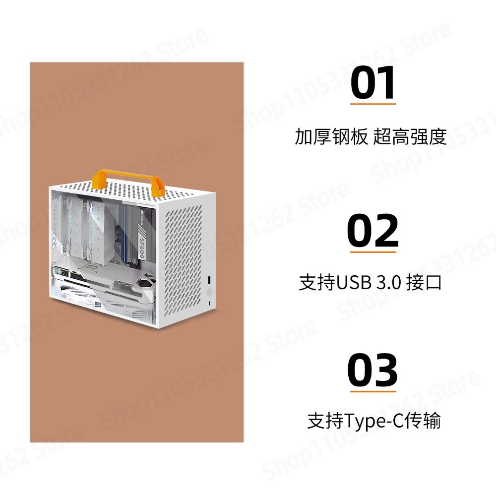 A59 Mini ITX-behuizing Wit Kle - Mini Itx Case With Handle Portable recensie en prijs